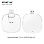 Ener-J Flexi Smart Video Doorbell, 1080p HD, Wired or Wireless Battery Powered, Indoor USB Chime