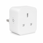 Smart WiFi plug with energy monitoring, voice control, app control and timer function for UK smart home automation