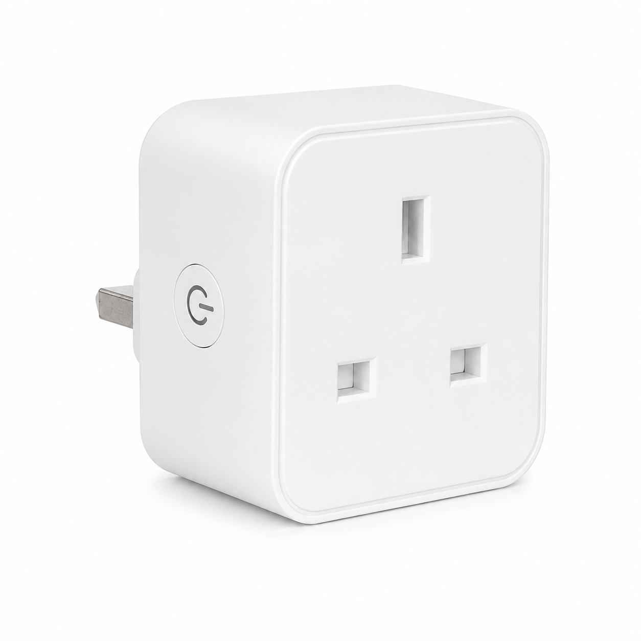 Smart WiFi plug with energy monitoring, voice control, app control and timer function for UK smart home automation