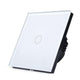 ENER-J WiFi Light Switch White – 1 Gang Smart Light Switch No Neutral Required, Alexa & Google Compatible, UK Glass Touch Panel