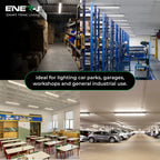 LED Non Corrosive IP65 Batten Fitting Light 120cms 40W 6000K, 4800 Lumens Ultra Bright, Up to 20000 Hours of Operation, Instant Start, Ideal for Parking Lots, Garages  | Pack of 6