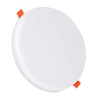 Pack of 4 12W Frameless Recessed-Surface Super LED Panel Downlights, 105mm, Round, 2 Years Warranty - 6000K