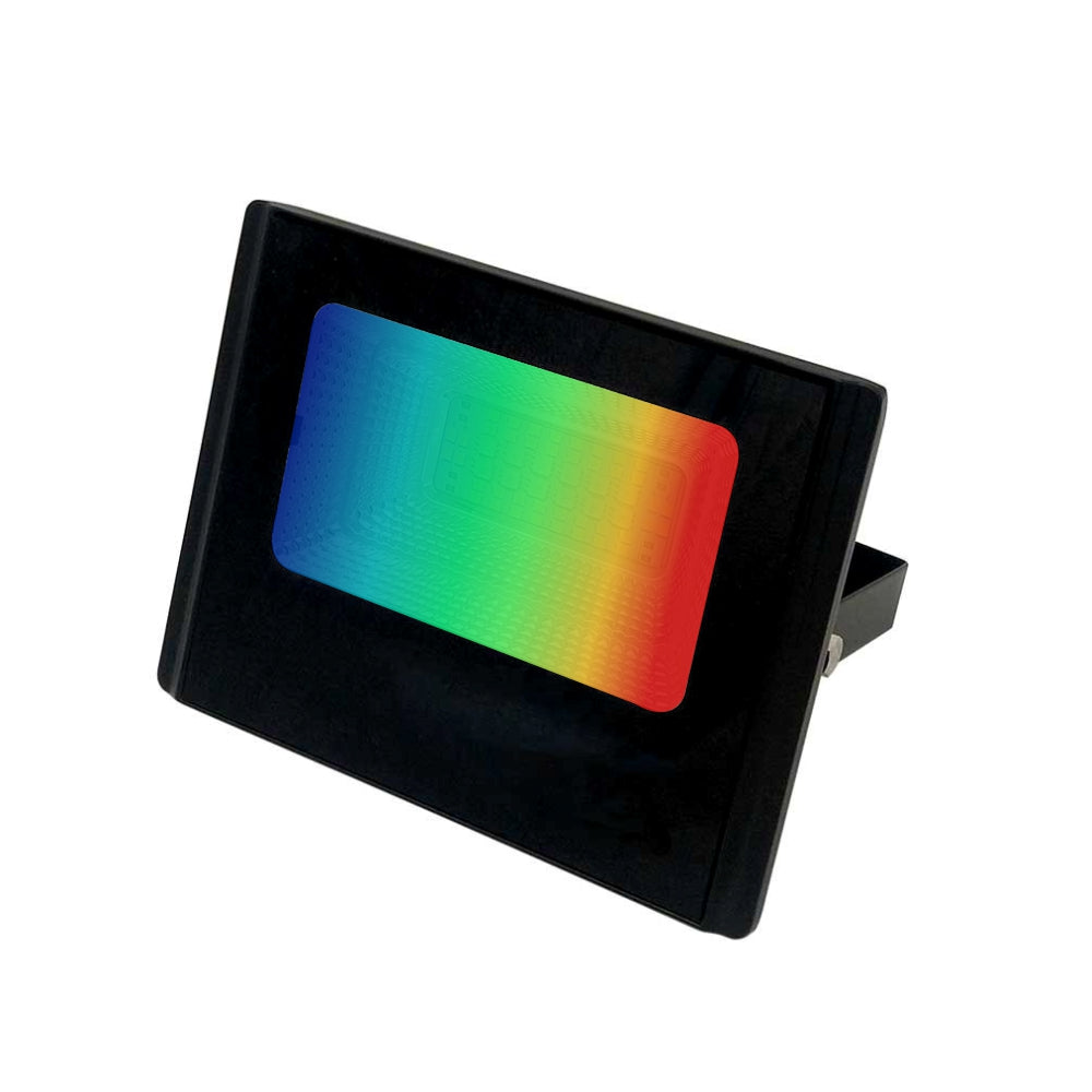 Ener-J Smart WiFi 16W RGB LED Floodlight, IP65 Weatherproof Outdoor Light with 1600lm Brightness, App & Voice Control (Alexa/Google), Timer & Custom Scenes via ENERJSMART