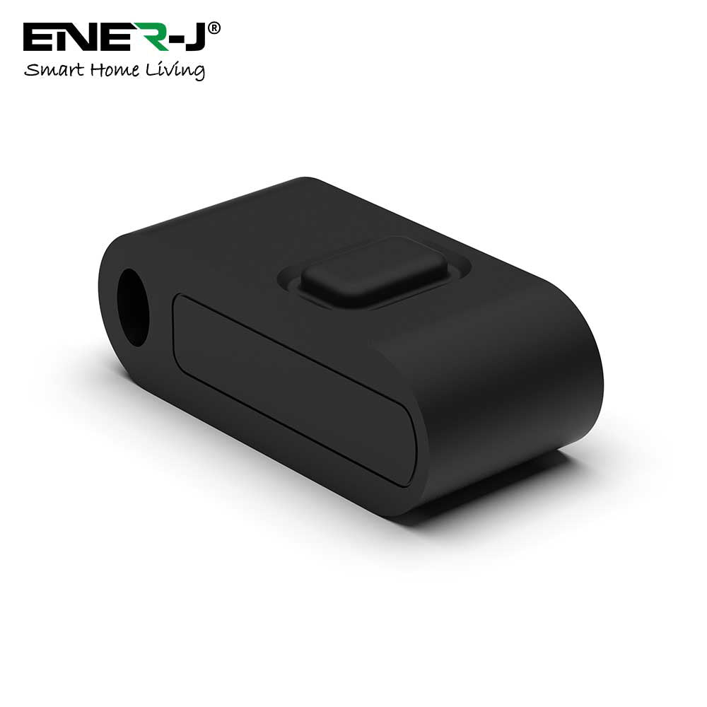 ENER-J Mini FOB Wireless Switch 1 Gang, Black  for ECO RANGE + 500W RF Receiver
