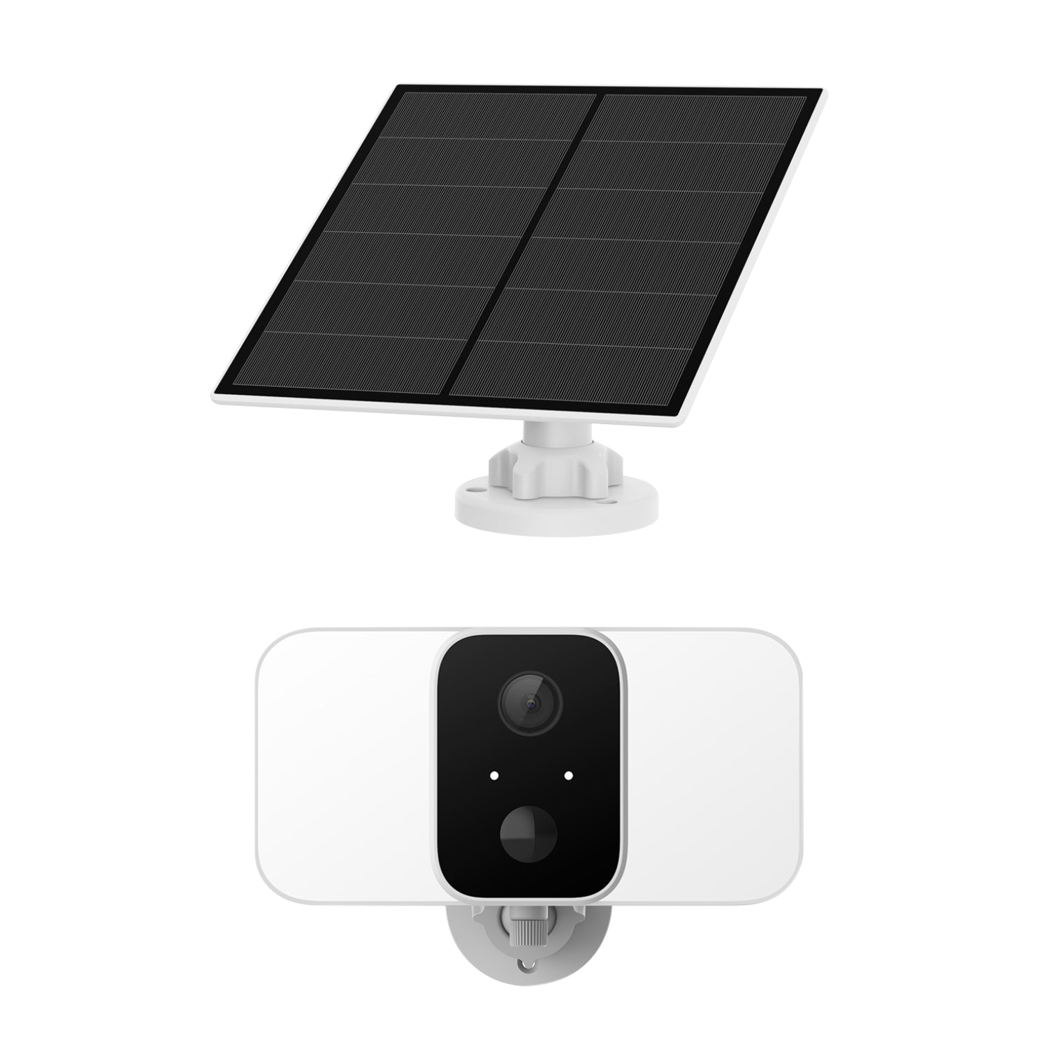 Smart Wireless Twin Floodlight Outdoor Camera with Sensor, Alexa & Google Home Compatible, App & Voice Control