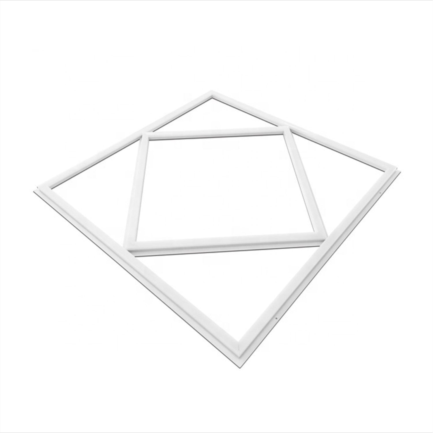 Stylish Double Square Borderline LED Ceiling Panel 60x60cms, 4000 Lumens, 3 Years Warranty, Ideal for Offices, Retail Shops, Hotels, Schools, Restaurants - Pack of 2