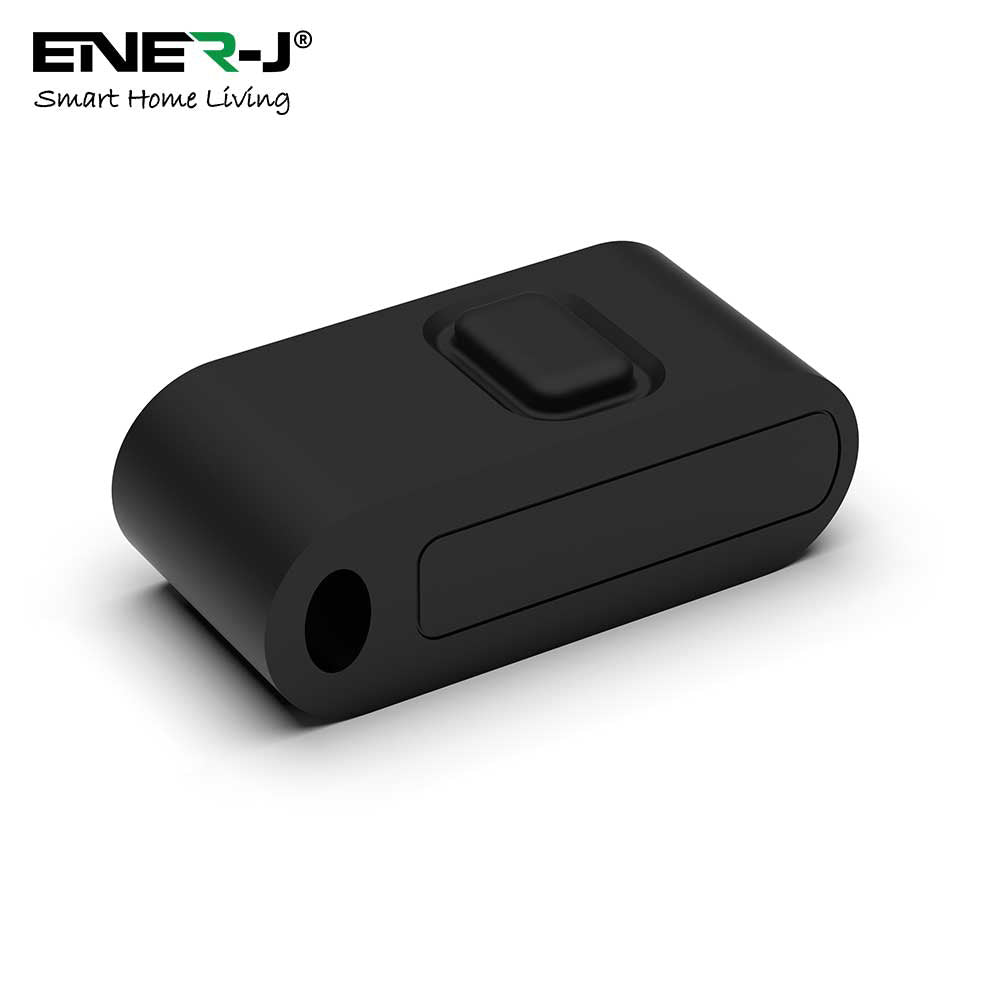 ENER-J Mini FOB Wireless Switch 1 Gang, Black  for ECO RANGE + 500W RF Receiver