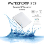 ENER-J 1 Gang Wireless Kinetic Switch, Silver + 500W RF Receiver