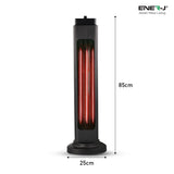 600W / 1200W Portable Infrared Heater with Oscillation, Free Standing, Dual Wattage with 2 Power Setting
