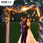 Ener-J 100ft LED Filament String Light Kit, 30 x 1W Vintage LED Bulbs, IP65 Waterproof, 30m Length