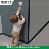 ENER-J 2 Gang Wireless Kinetic Switch Non Dimmable (silver body) + 2 x 500W RF Receiver