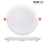 Pack of 4 24W Frameless Recessed-Surface Super LED Panel Downlights, 105mm, Round, 2 Years Warranty - 6000K