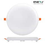 Pack of 4 24W Frameless Recessed-Surface Super LED Panel Downlights, 105mm, Round, 2 Years Warranty