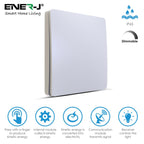 ENERJ 1-Gang Wireless Kinetic Switch & 100W WiFi Dimmable Receiver Kit, White
