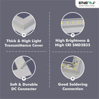 Pack of 2 Edgelit Borderline LED Panel with Middle Bars 40W 4000 Lumens, 2 Years Warranty, 6000K for Offices, Schools, Hotels, Restaurants