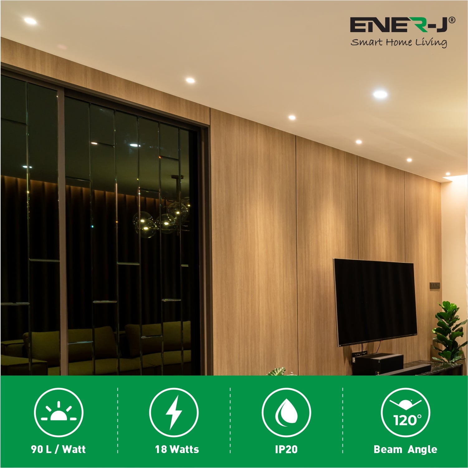 18W Recessed Round LED Downlight Mini Panel 220mm Diameter, 205mm Hole Size, CE Driver, 20000 Hours Long Life | Single pack - 6000K