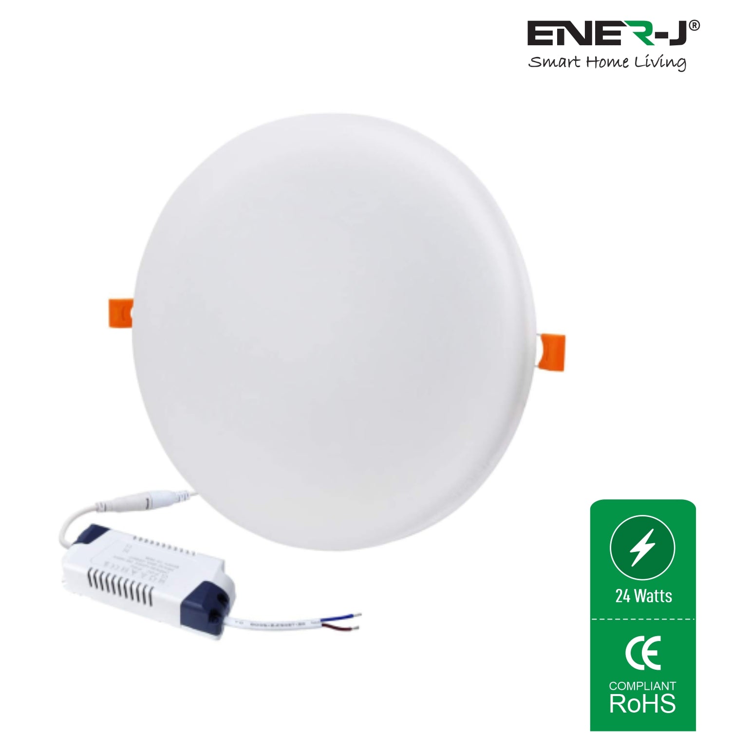 Pack of 4 24W Frameless Recessed-Surface Super LED Panel Downlights, 105mm, Round, 2 Years Warranty - 6000K