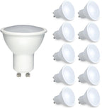 LED Lamp- 7W GU10 Plastic Body SMD DIMMABLE LED, 500Lm 3000K (pack of 10pcs) - ENER-J Smart Home