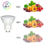 LED Lamp- 7W GU10 Plastic Body SMD DIMMABLE LED, 500Lm 3000K (pack of 10pcs) - ENER-J Smart Home