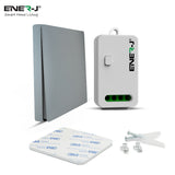 ENER-J 1 Gang Wireless Kinetic Switch, Silver + 500W RF Receiver