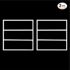 Pack of 2 Edgelit Borderline LED Panel with Middle Bars 40W 4000 Lumens, 2 Years Warranty, 6000K for Offices, Schools, Hotels, Restaurants