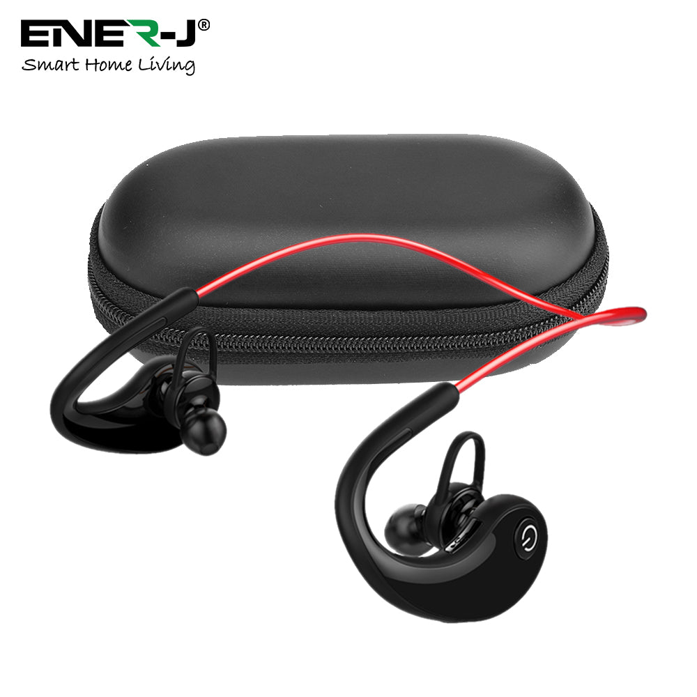 Wireless Sports Headphones, Bluetooth 4.1 and Above, Earbuds CVC 6.0 Noise Reduction Headphones with Inbuilt Mic, 4Hr Playtime, Power Display, IPX4 Waterproof