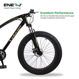 26 inches 21 gear Fat Sports Bike with High Carbon Steel, Black - ENER-J Smart Home