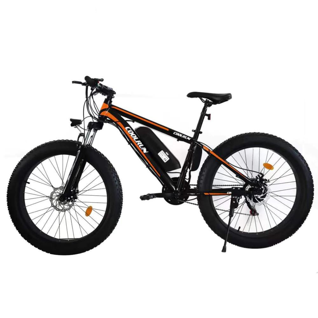 ENER J 26 Electric Mountain Snow Bike Fat Tire Bicycle 250W