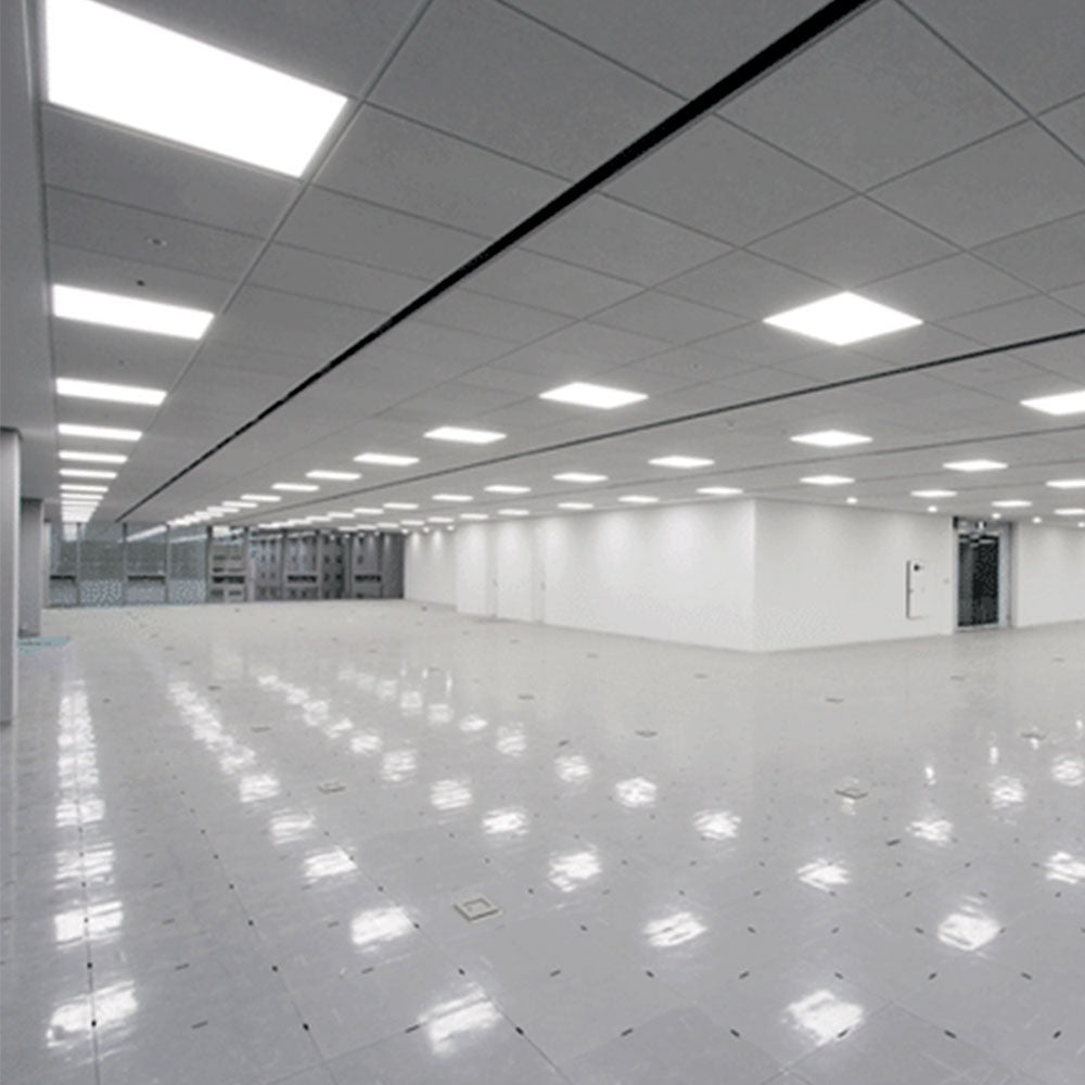 Ener-J Pack of 6 LED Slim Edgelit Ceiling Panels, 60x60cm, 40W, 6000K Cool White, 3600 Lumens