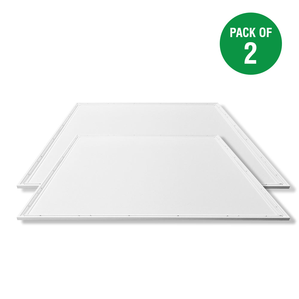 Pack of 2 595x595x30 MM, 40W LED Ceiling Slim Backlit Panel 6000K, IP20 Rating to Prevent Dirt, Moist, Eco Friendly, No Harmful Elements, 2 Years Warranty