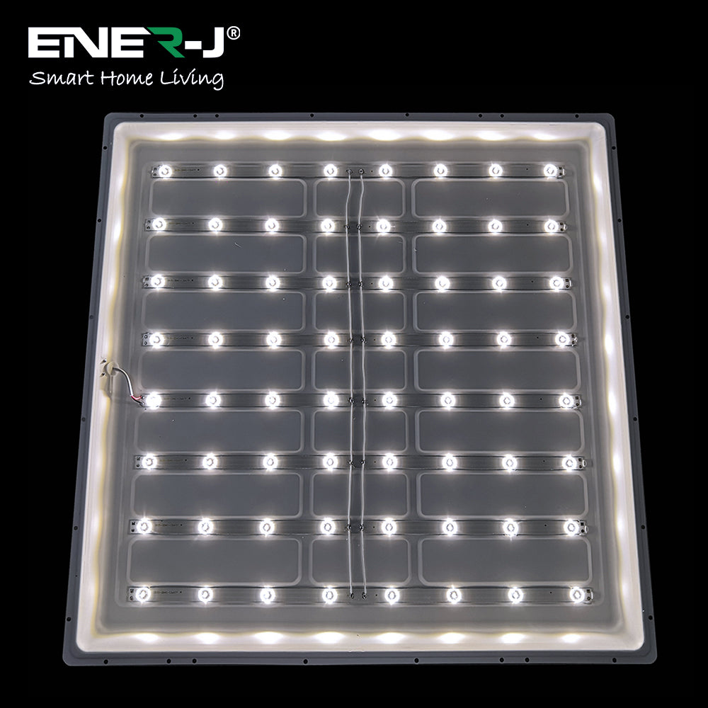 Pack of 2 595x595x30 MM, 40W LED Ceiling Slim Backlit Panel 4000K, IP20 Rating to Prevent Dirt, Moist, Eco Friendly, No Harmful Elements, 2 Years Warranty