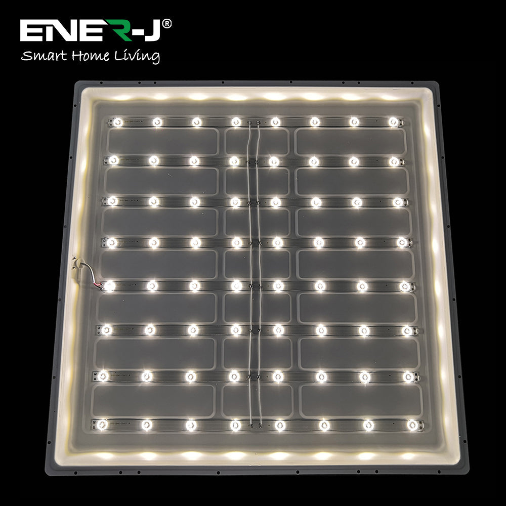 2 pack, 6000k,120x60 LED Backlit Ceiling Panel Light - ENER-J Smart Home