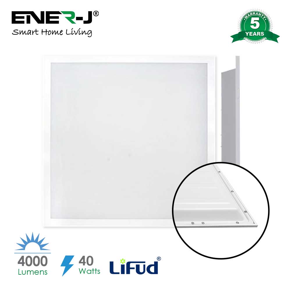 Backlit LED Panel 40W, 60x60cms, TPA Diffuser, Premium Range, Surface Mounting Frames, 4000 Lumens 6500K | Pack of 2
