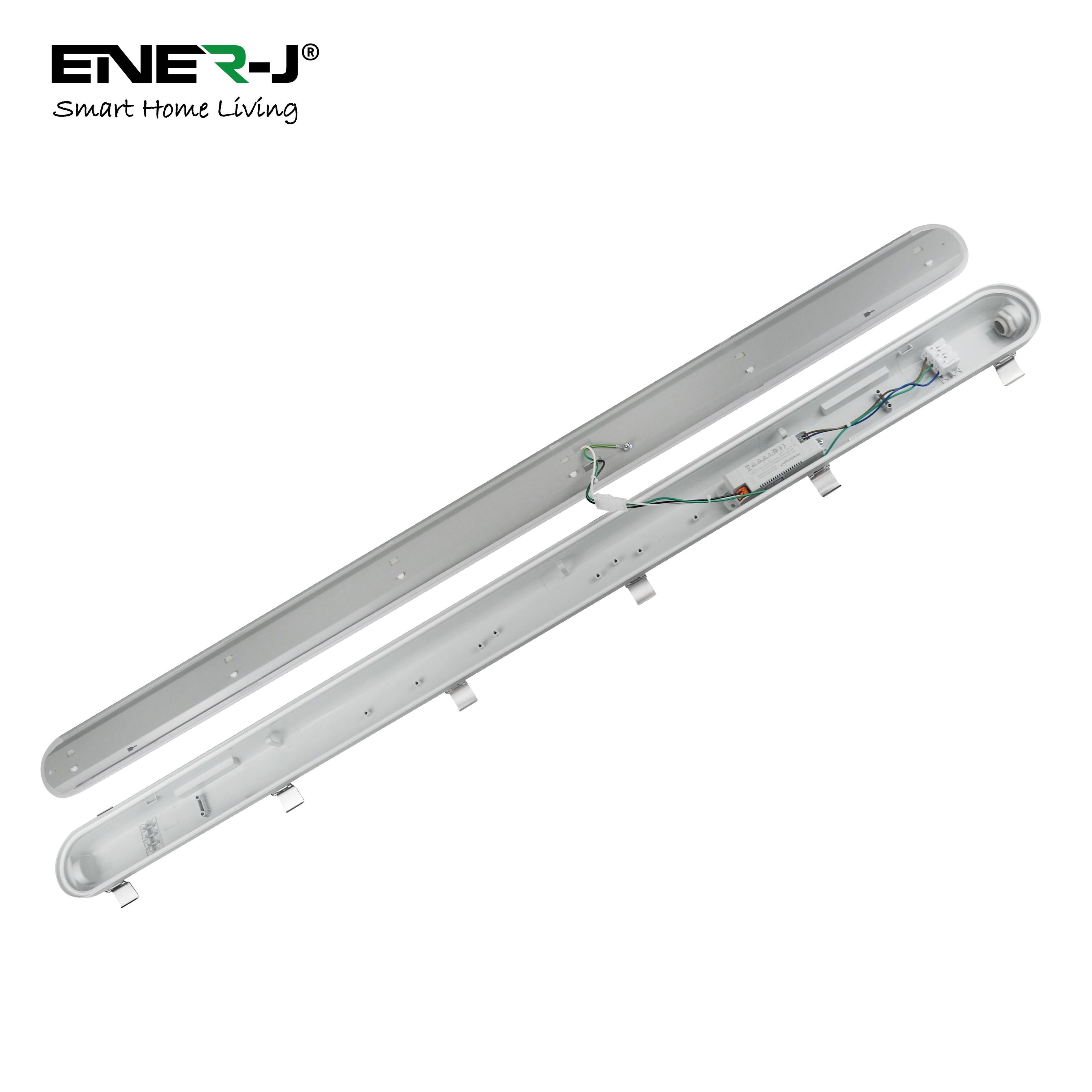 LED Non Corrosive IP65 Batten Fitting Light 150cms 50W 6000K, 6000 Lumens Ultra Bright, Up to 20000 Hours of Operation, Instant Start | Pack of 4