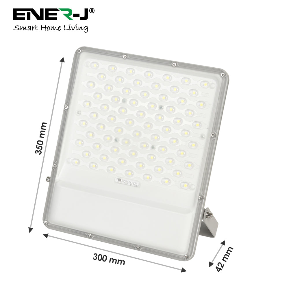200W LED Floodlight Outdoor with Solar Panel, IP65 Waterproof, 2600 Lumens, Wall Light Work Lighting for Garage, Garden, Warehouse, Parking Lot etc