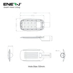 50W LED Streetlight Waterproof IP65 6000k Wall Light, Ideal Street Lamp To Install At a Height Of 6-8 Meters, 5 Years Warranty