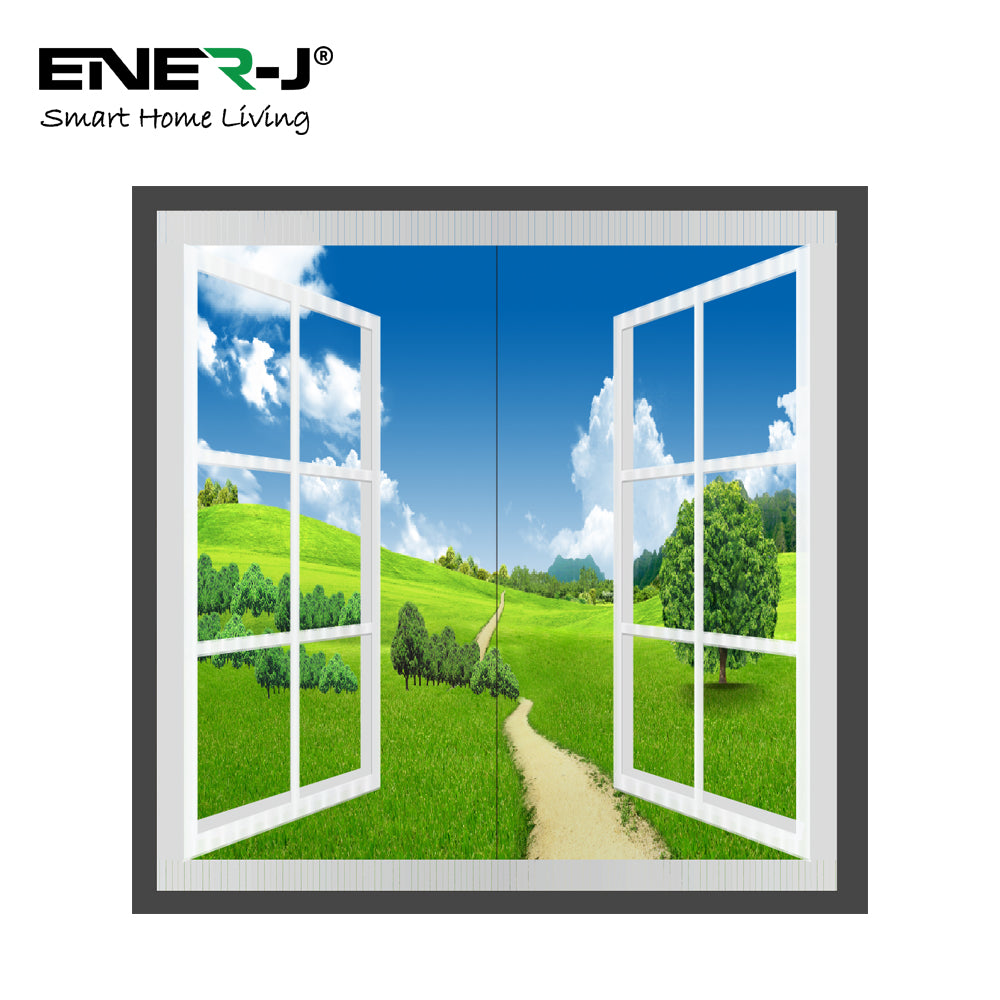 Window Style LED Panel Set of 2, 120x60 cms, Surface Mounted, Grasslan