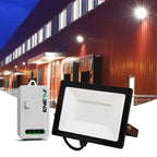 50W LED Floodlight Pre Wired with Eco Series 500W Non Dimmable RF WiFi Receiver APP Control Remotely or Voice Control