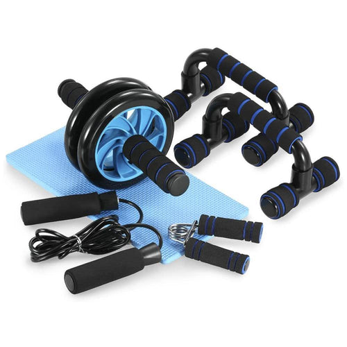 Fitness Invention Ab Roller Wheel AB Wheel Roller Kit with Push-Up Bar Jump Rope - ENER-J Smart Home