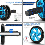 5 in 1 Home Training Ab Roller Wheel Kit Equipment, Fitness Invention Ab Roller Wheel Kit with Push-Up Bar Jump Rope, With Knee Pad