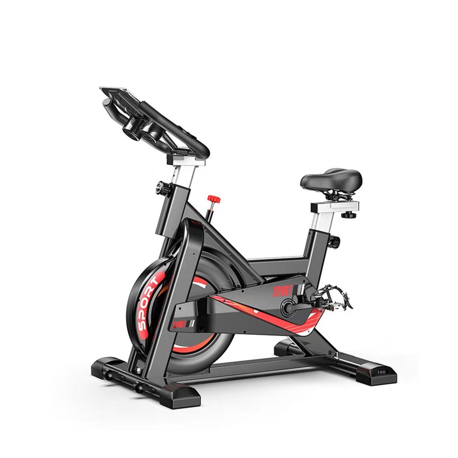Ultra Quiet Exercise Bike with Multifunctional Smart Display and Adjus