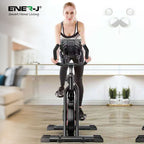 Ener-J Ultra-Quiet Indoor Exercise Bike, 6kg Flywheel, 120kg Max Weight, Adjustable Spinning Bike