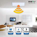 1005x595mm, 600W, Electric Panel Heater Infrared ,UK Plug with thermostat - ENER-J Smart Home