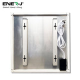 360W, 595x595 MM Infrared Heating Panel with built in RF Receiver and Wireless Thermostat included, IP44, Highly Efficient Carbon Crystal Heating Element