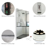 Bathroom Mirror with Infrared Heater & CCT Changing + Dimmable LED Lights, 450W, 600x800mm, Plug & Play