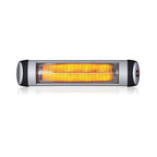Ener-J 3000W Infrared Patio Heater, Wall Mounted Outdoor Electric Heater with Quartz Tube, Remote Control, LED Display, IP34