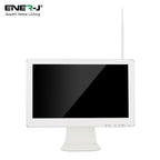 ENER-J 8CH Wireless CCTV Kit with 15.6" Full HD IPS Monitor, 1TB HDD, 1080P Outdoor Cameras with Audio & PIR Motion Detection, Plug & Play Home Security System