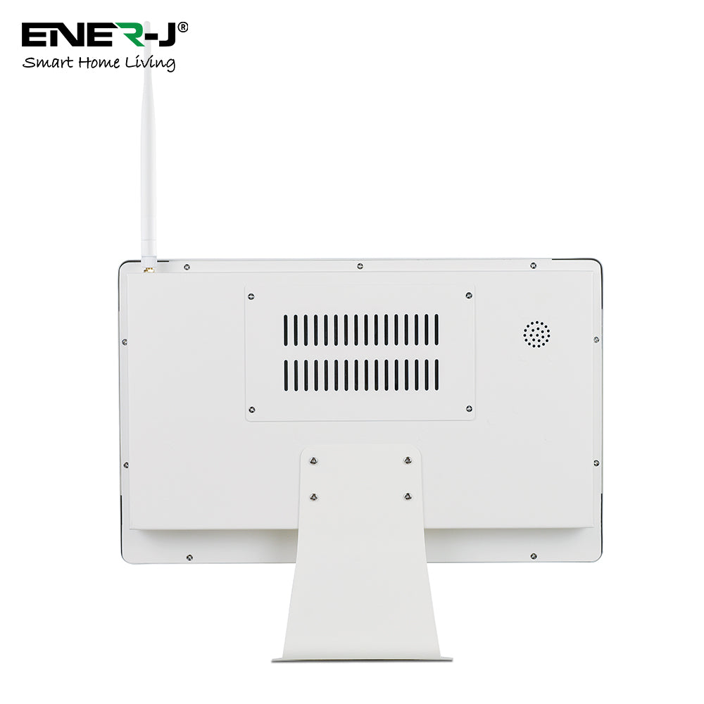 ENER-J 8CH Wireless CCTV Kit with 15.6" Full HD IPS Monitor, 1TB HDD, 4‚àö√≥1080P Outdoor Cameras with Audio & PIR Motion Detection, Plug & Play Home Security System