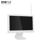 ENER-J 8CH Wireless CCTV Kit with 15.6" Full HD IPS Monitor, 1TB HDD, 1080P Outdoor Cameras with Audio & PIR Motion Detection, Plug & Play Home Security System