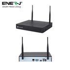 ENER-J 8CH WiFi NVR CCTV Kit with 4x1080P Outdoor IP66 Cameras, Wireless Home & Business Security System with Night Vision, Motion Alerts, Remote Access & Enhanced Signal Coverage